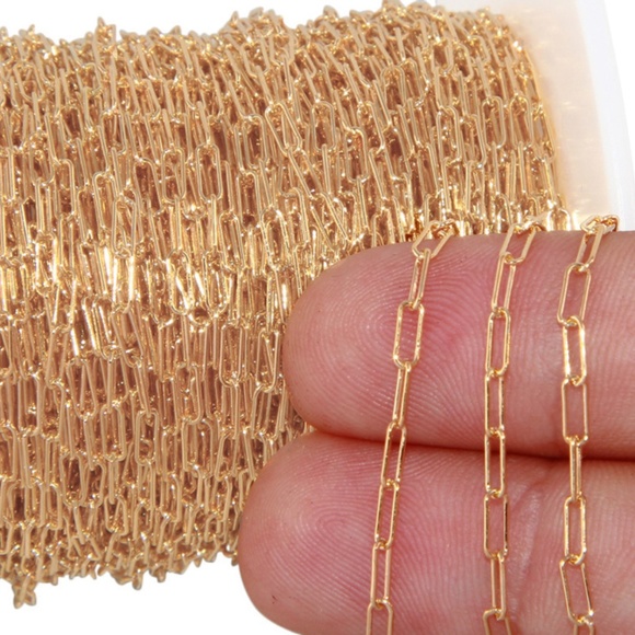 Bulk Jewelry Making Supplies: Gold Plated Chains & Wire, Silver Plated Chains an - Picture 8 of 12